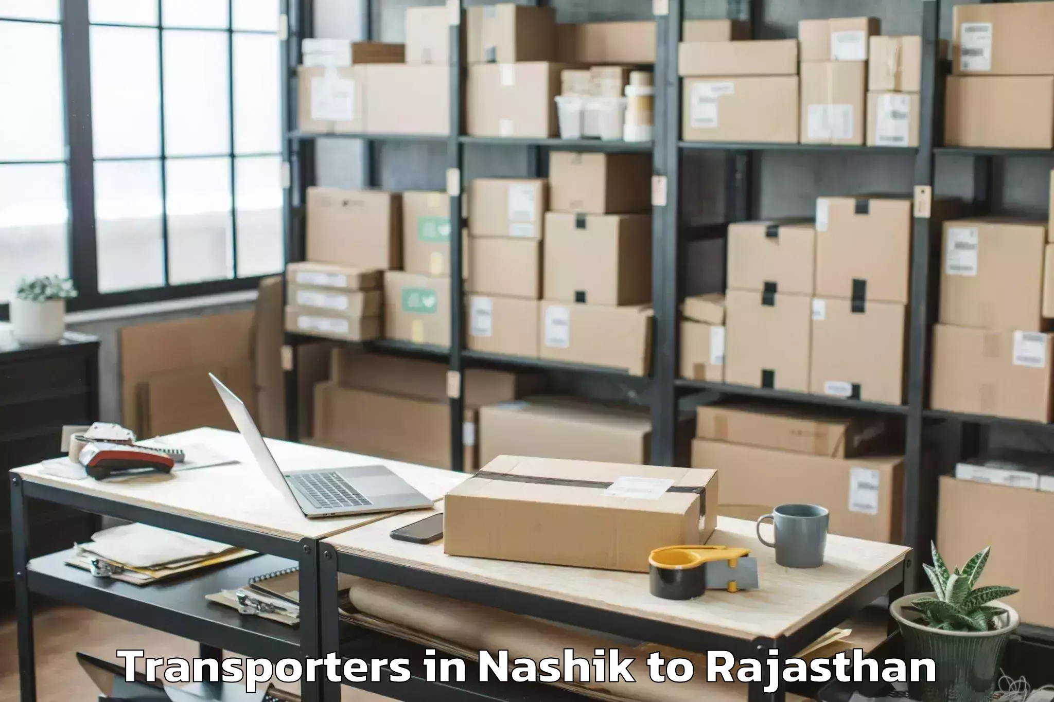 Hassle-Free Nashik to Reengus Transporters